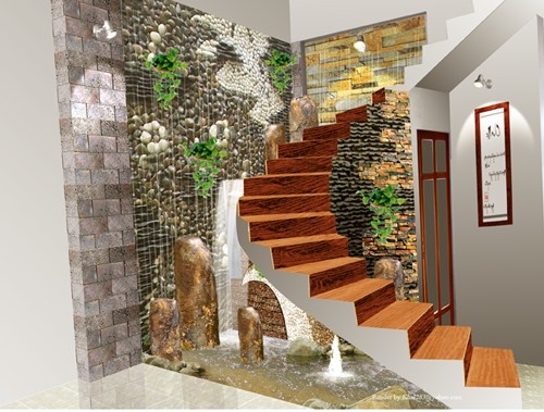 Mẹo chọn đá trang trí thiết kế giếng trời Giếng trời,đá trang trí,thiết kế
