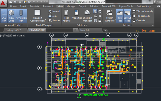 mở bản vẽ cad, nhieu bản vẽ cad,mở nhiều cad 1 lúc