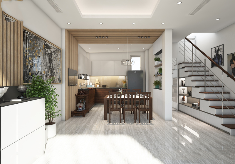 thiết kế nội thất, nội thất nhà lô phố, nội thất hiện đại, quy tắc thiết kế nội thất