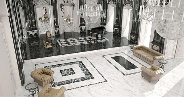 Những ý tưởng lát nền nhà độc đáo tường nhà,trần nhà,điểm nhấn