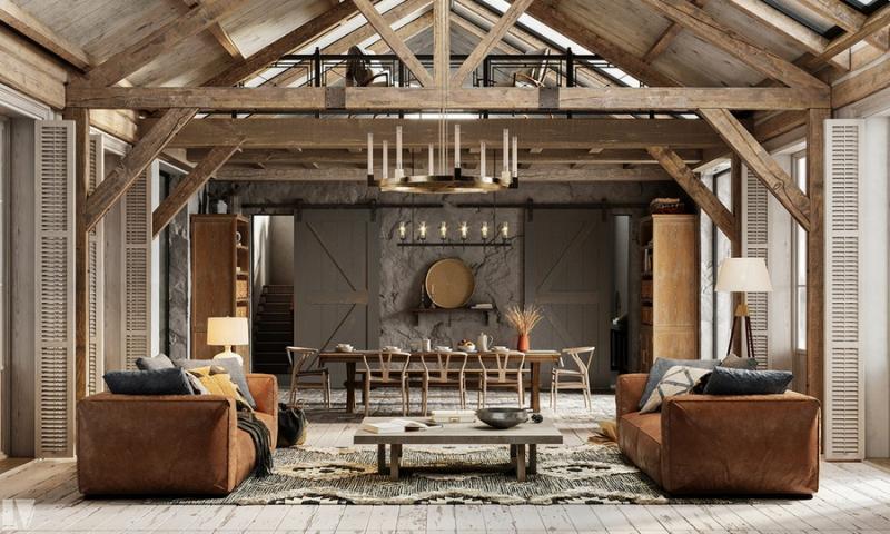 Phong cách nội thất Rustic là gì? - Những đặc trưng nổi bật của phong cách Rustic rustic,phong cách rustic, phong cách nội thất, nội thất