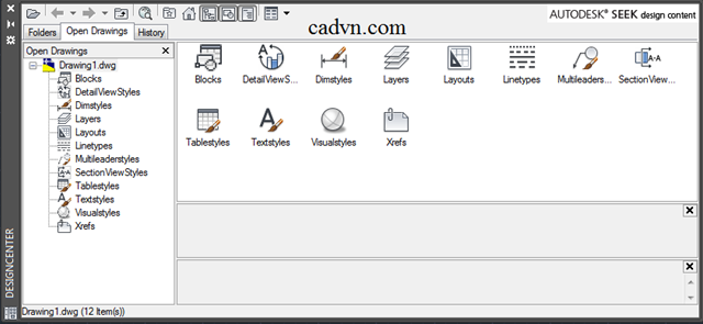 Quản lý bản vẽ với Autocad Design Center quản lý bản vẽ,autocad design,autocad center