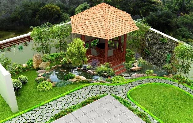 Phong cách vườn hiện đại trong thiết kế sân vườn sân vườn, phong cách sân vườn hiện đại, thiết kế sân vườn
