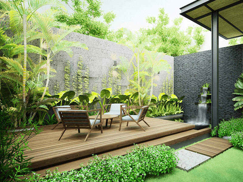 cảnh quan sân vườn, sân vườn, cảnh quan, sân vườn biệt thự