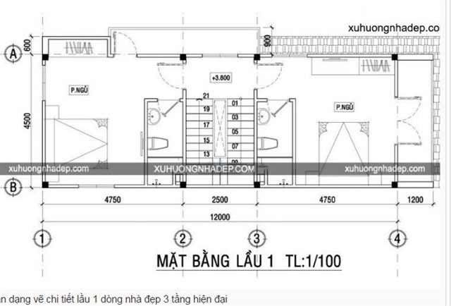 thi công,nhà ở.5x12m
