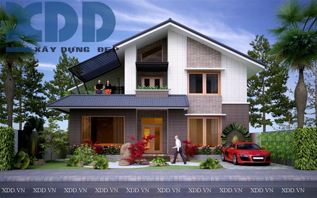 Thiết kế biệt thự 2 tầng đẹp nhiều cây xanh anh Trường TP Đà Lạt Thiết kế biệt thự 2 tầng đẹp,nhà đẹp biệt thự 2 tầng