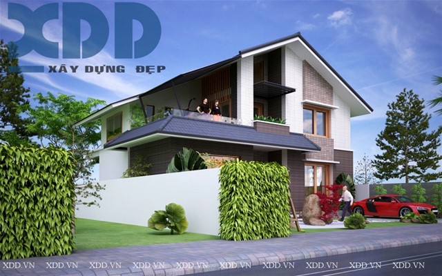 Thiết kế biệt thự 2 tầng đẹp nhiều cây xanh anh Trường TP Đà Lạt Thiết kế biệt thự 2 tầng đẹp,nhà đẹp biệt thự 2 tầng