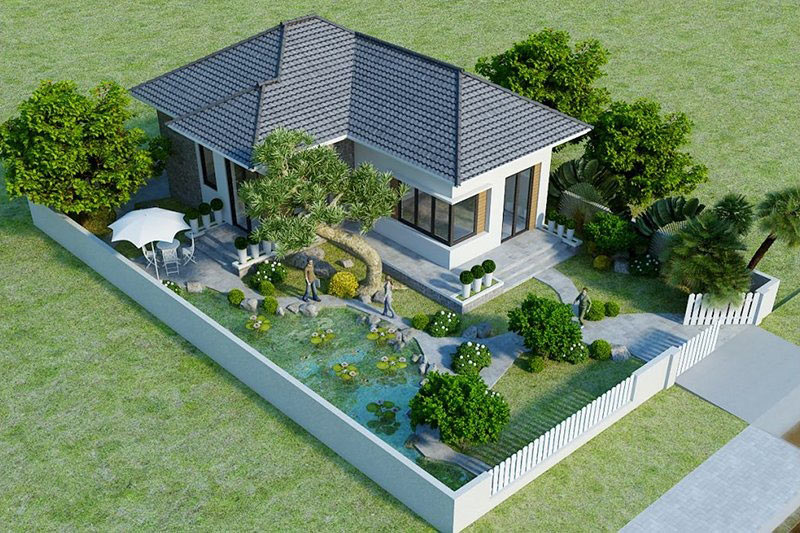 Thiết kế nhà vườn: Xu hướng sống xanh gần gũi với thiên nhiên nhà vườn, thiết kế nhà vườn, xu hướng sống xanh, nhà vườn sống xanh