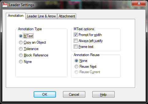 Thiết lập LE để tạo đường ghi chú trong autocad lệnh Qleader, thiết lập LE, ghi chú autocad