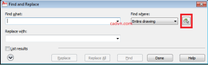 tìm kiếm, thay chữ trong cad, vẽ cad