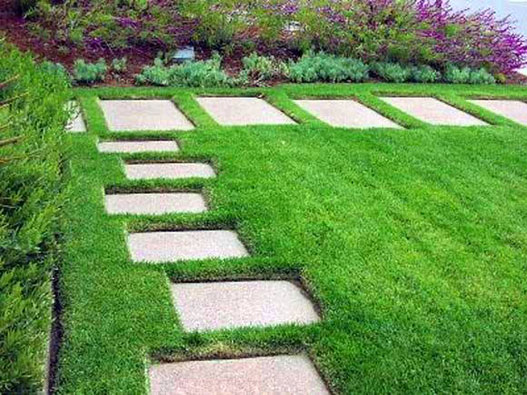 Trang trí vườn đẹp từ gạch block và gạch terrazzo thiết kế, trong nhà, không gian ,ngoại thất