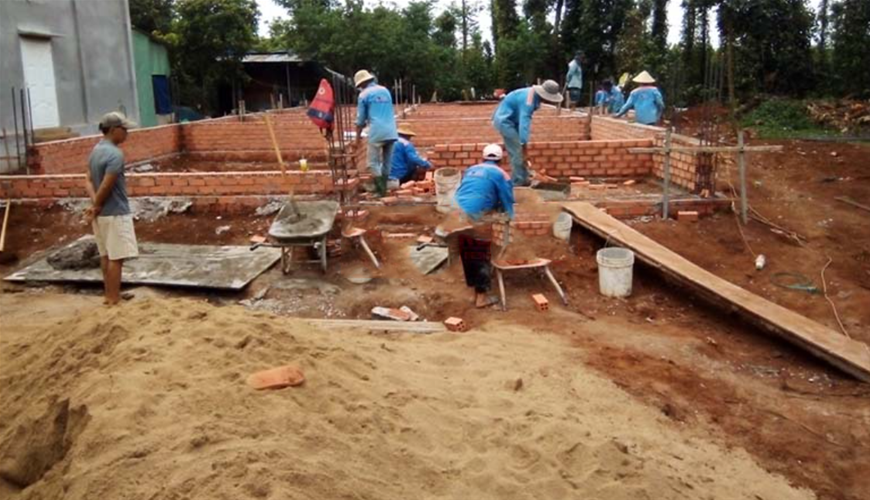 ép cọc, đào móng, ép cọc đào móng