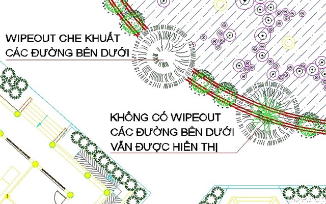 WipeOut - Lệnh che khuất đối tượng trong AutoCAD Lệnh WipeOut,che đối tượng,phục hồi đối tượng