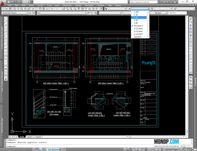 Xuất Bản Vẽ Có Nhiều Tỷ Lệ Từ Layout Ra Model - Phần 2 Xuất Tỷ Lệ Từ Layout Ra Model,Bản Vẽ Có Nhiều Tỷ Lệ