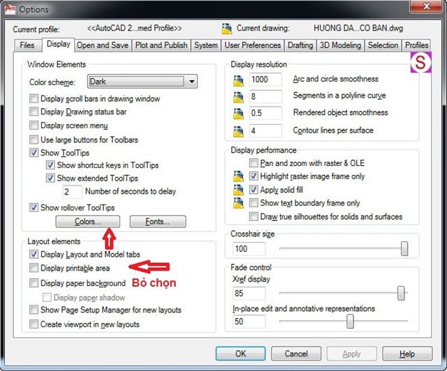 Thiết lập thông số cơ bản AutoCAD dành cho người mới thông số cad, autocad