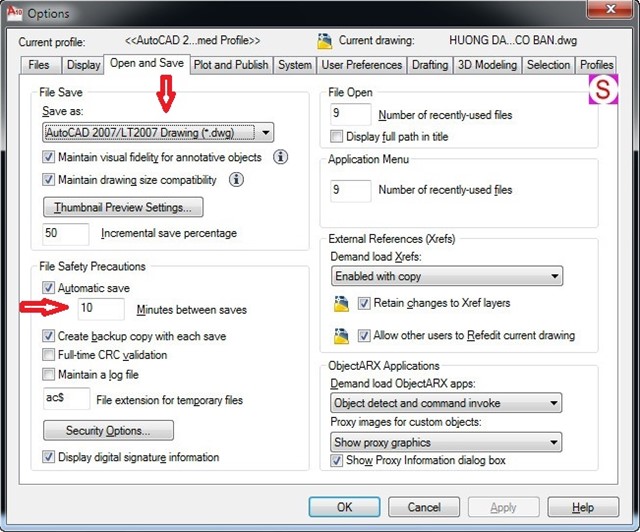 Thiết lập thông số cơ bản AutoCAD dành cho người mới thông số cad, autocad