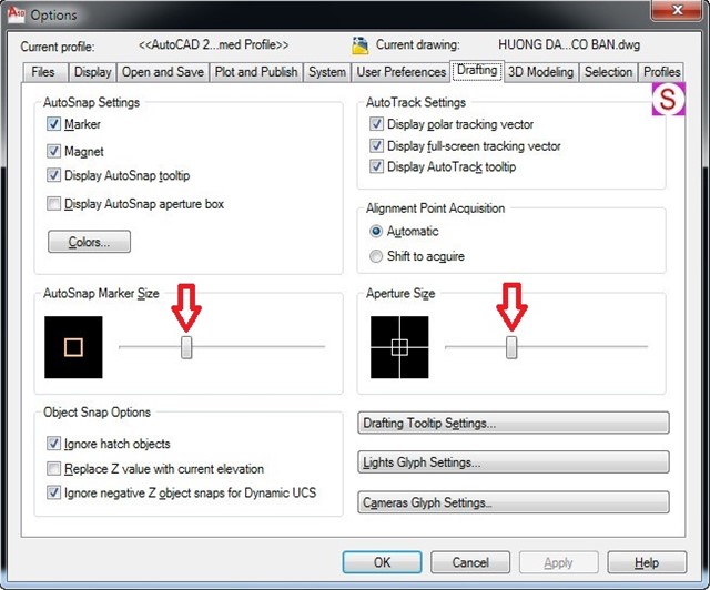 Thiết lập thông số cơ bản AutoCAD dành cho người mới thông số cad, autocad